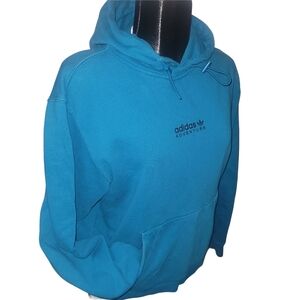 Adidas Teal Blue Pullover Hoodie Size M